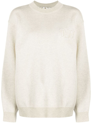 

Embossed-logo long-sleeve sweatshirt, Off-White Embossed-logo long-sleeve sweatshirt