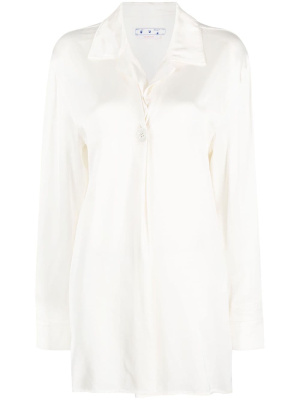 

Satin long-sleeve shirt, Off-White Satin long-sleeve shirt