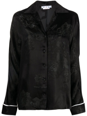 

Jacquard satin shirt, Off-White Jacquard satin shirt