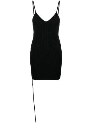 

Lace-up V-neck minidress, Off-White Lace-up V-neck minidress