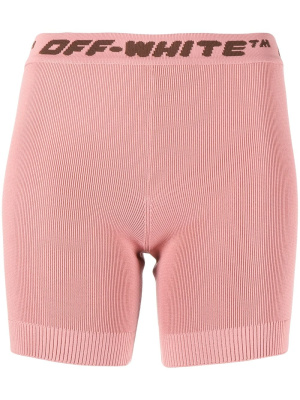 

Logo-waistband mini shorts, Off-White Logo-waistband mini shorts