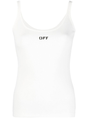 

Logo-print scoop-neck tank top, Off-White Logo-print scoop-neck tank top