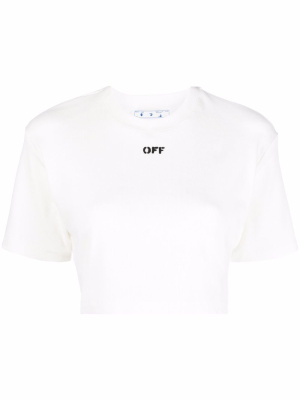 

Off-stamp cropped T-shirt, Off-White Off-stamp cropped T-shirt