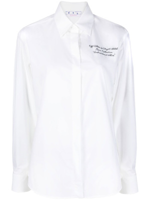 

Logo-embroidered shirt, Off-White Logo-embroidered shirt