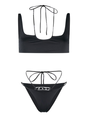

Logo-print two-piece bikini, Off-White Logo-print two-piece bikini