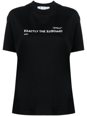 

Exactly the Opposite-print T-shirt, Off-White Exactly the Opposite-print T-shirt
