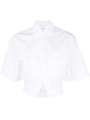

Toybox cinched cropped shirt, Off-White Toybox cinched cropped shirt
