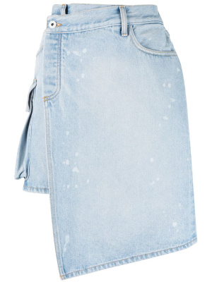 

Asymmetric denim skirt, Off-White Asymmetric denim skirt