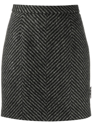 

Diagonal-stripe mini skirt, Off-White Diagonal-stripe mini skirt