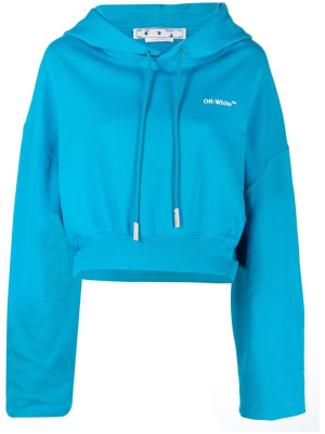 

Cropped logo-print hoodie, Off-White Cropped logo-print hoodie