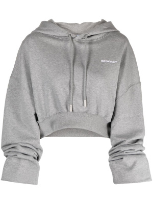 

Logo-print cropped hoodie, Off-White Logo-print cropped hoodie