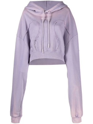 

Logo-detail exposed seam hoodie, Off-White Logo-detail exposed seam hoodie