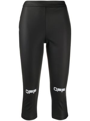 

Logo print cropped leggings, Off-White Logo print cropped leggings