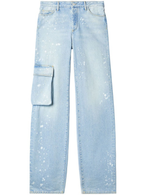 

Toybox Painted wide-leg jeans, Off-White Toybox Painted wide-leg jeans