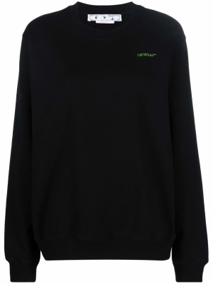 

Arrows-print cotton sweatshirt, Off-White Arrows-print cotton sweatshirt