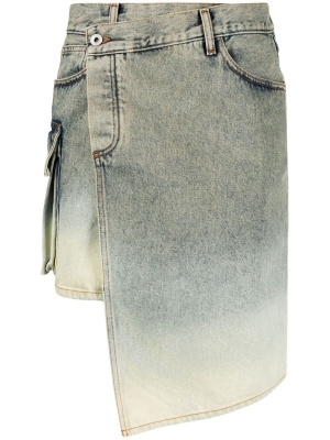 

Asymmetric denim skirt, Off-White Asymmetric denim skirt