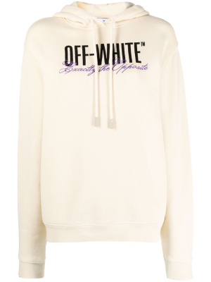 

Big Logo Opposite-print hoodie, Off-White Big Logo Opposite-print hoodie