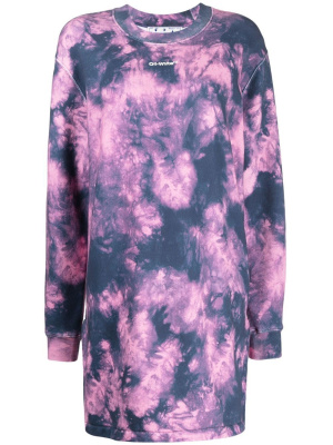 

Arrows tie-dye sweatshirt dress, Off-White Arrows tie-dye sweatshirt dress