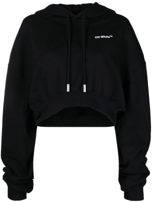 

Cropped drawstring hoodie, Off-White Cropped drawstring hoodie