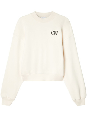 

OW-print cotton sweatshirt, Off-White OW-print cotton sweatshirt