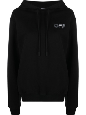 

Arrow motif drawstring hoodie, Off-White Arrow motif drawstring hoodie