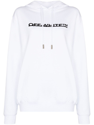 

Logo-print cotton hoodie, Off-White Logo-print cotton hoodie