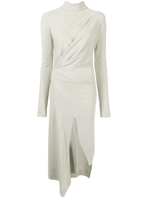 

Cut-out asymmetric slim dress, Off-White Cut-out asymmetric slim dress