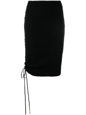 

Drawstring-detailed midi skirt, Off-White Drawstring-detailed midi skirt