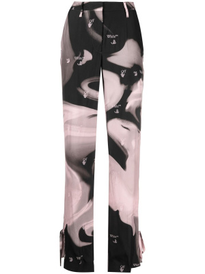 

Liquid Melt tie-ankle trousers, Off-White Liquid Melt tie-ankle trousers