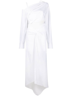 

One-shoulder asymmetric dress, Off-White One-shoulder asymmetric dress