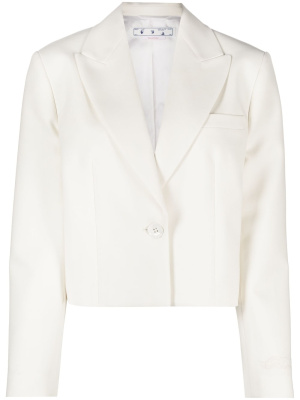 

Cropped single-breasted blazer, Off-White Cropped single-breasted blazer