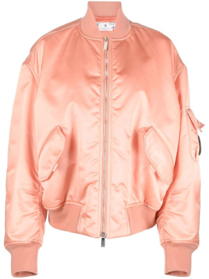 

Laundry logo-patch bomber jacket, Off-White Laundry logo-patch bomber jacket