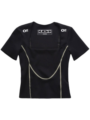 

Logo-print short-sleeve top, Off-White Logo-print short-sleeve top