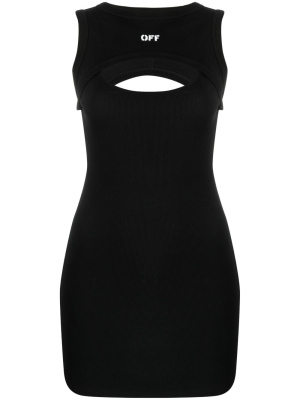 

Off Stamp ribbed minidress, Off-White Off Stamp ribbed minidress