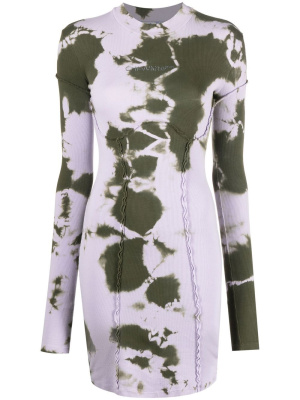 

Bling tie-dye ribbed minidress, Off-White Bling tie-dye ribbed minidress