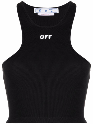 

Off-Stamp ribbed crop top, Off-White Off-Stamp ribbed crop top