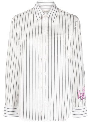

Graffiti pinstriped cotton shirt, Zadig&Voltaire Graffiti pinstriped cotton shirt