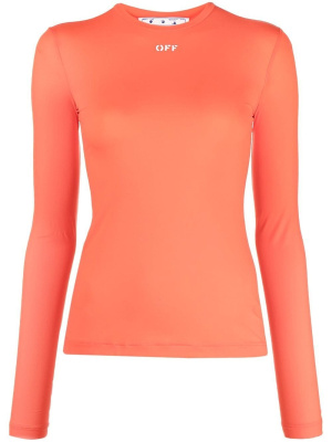 

Logo-print long-sleeve top, Off-White Logo-print long-sleeve top