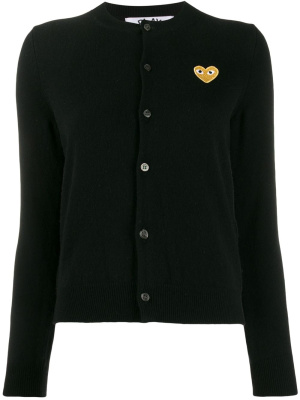 

Heart patch slim-fit cardigan, Comme Des Garçons Play Heart patch slim-fit cardigan