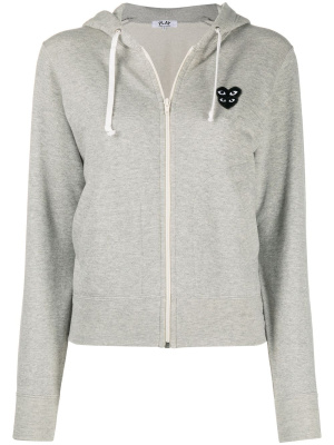 

Overlapping heart hoodie, Comme Des Garçons Play Overlapping heart hoodie
