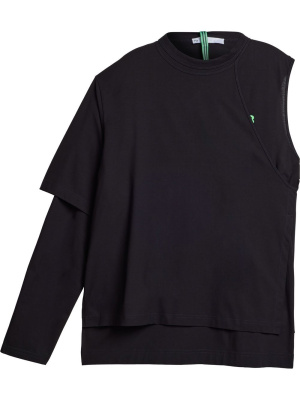 

One sleeve layered top, Y-3 One sleeve layered top