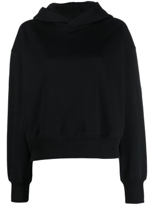 

Logo-patch long-sleeve hoodie, Y-3 Logo-patch long-sleeve hoodie