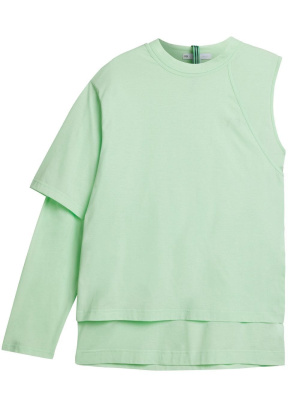 

Asymmetric layered-effect T-shirt, Y-3 Asymmetric layered-effect T-shirt