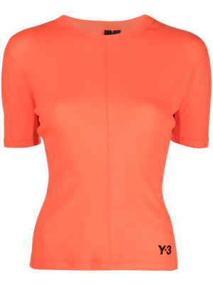 

Logo-print organic cotton top, Y-3 Logo-print organic cotton top