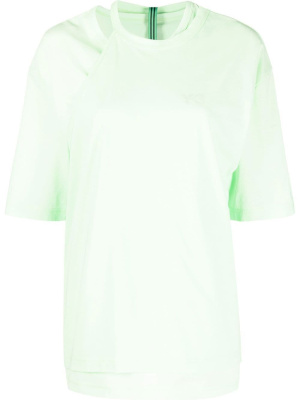 

Layered logo-print T-shirt, Y-3 Layered logo-print T-shirt