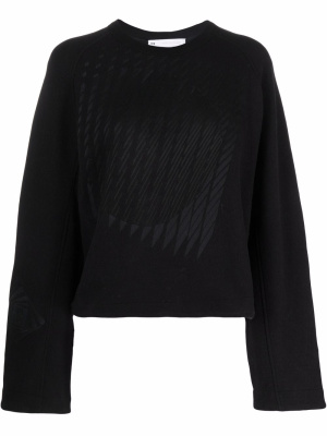 

Logo-print crew neck sweatshirt, Y-3 Logo-print crew neck sweatshirt
