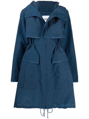 

CH2 sporty seersucker hooded parka, Y-3 CH2 sporty seersucker hooded parka