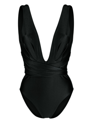 

Draped V-neck swimsuit, ZIMMERMANN Draped V-neck swimsuit