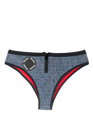 

Monogram denim-print bikini bottoms, Diesel Monogram denim-print bikini bottoms