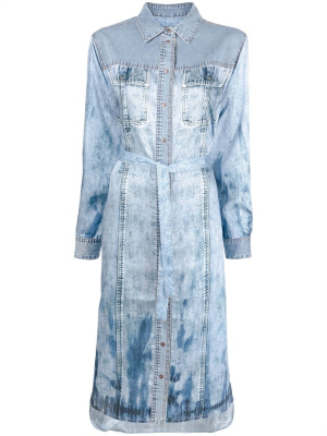 

Acid-wash denim shirtdress, Diesel Acid-wash denim shirtdress